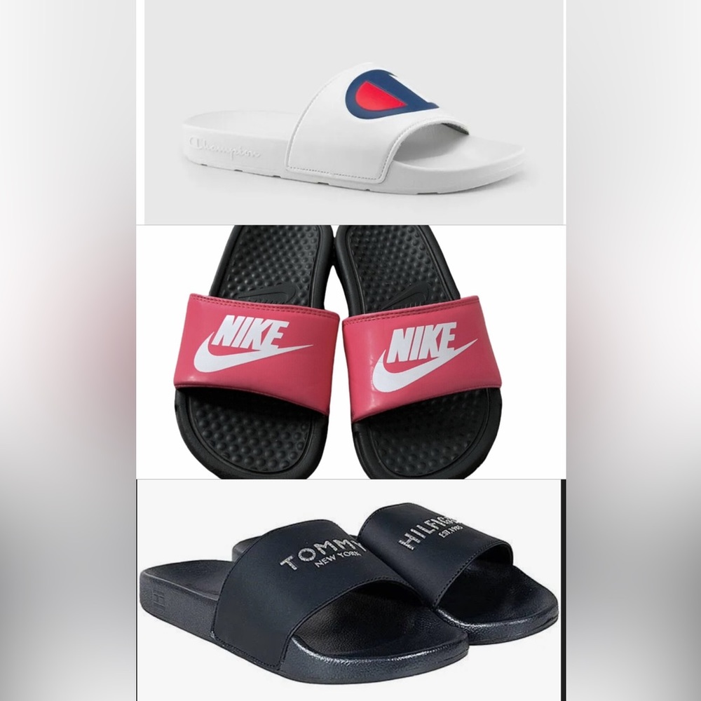 VARIETY SLIDES! NIKE TOMMY HILFIGER CHAMPION